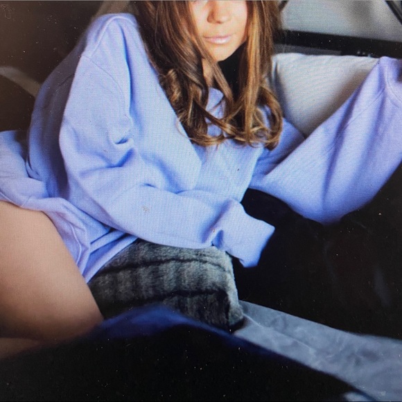 TNA purple sweatshirt